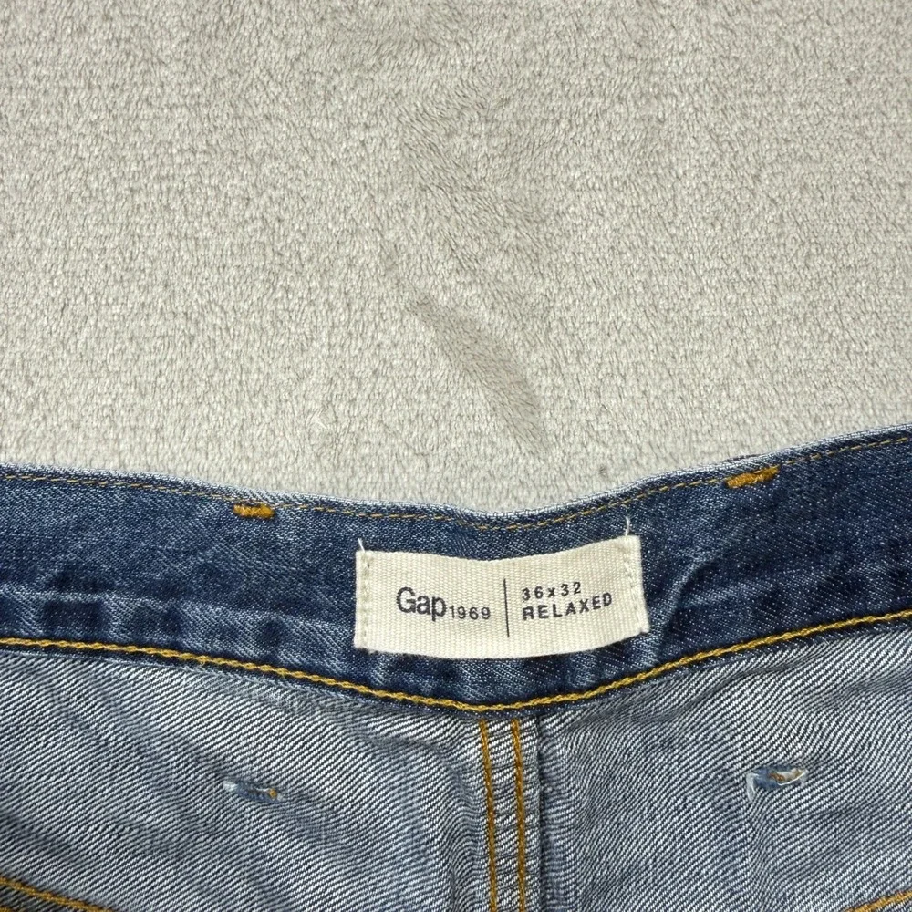 Gap Jeans Mens 36x32 Blue Relaxed Fit Stone Wash Loose Baggy Y2K Style‎ Skater